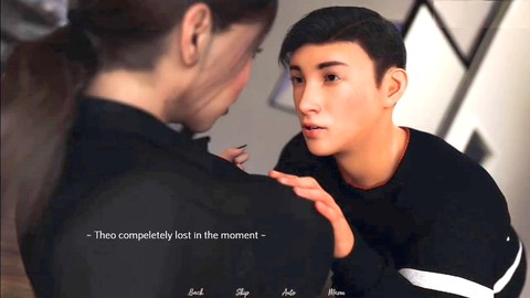 Stepsister kisses her older boss for a promotion